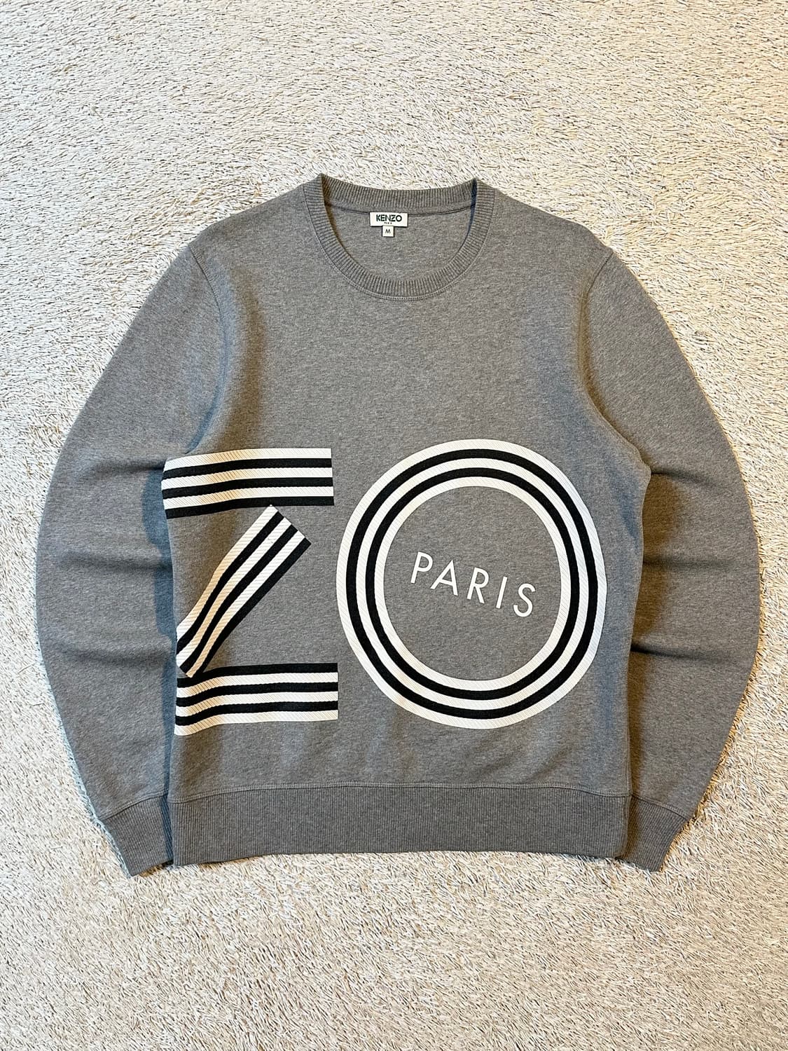 겐조 KENZO 파리 빅로고 맨투맨 그레이 상품이미지1