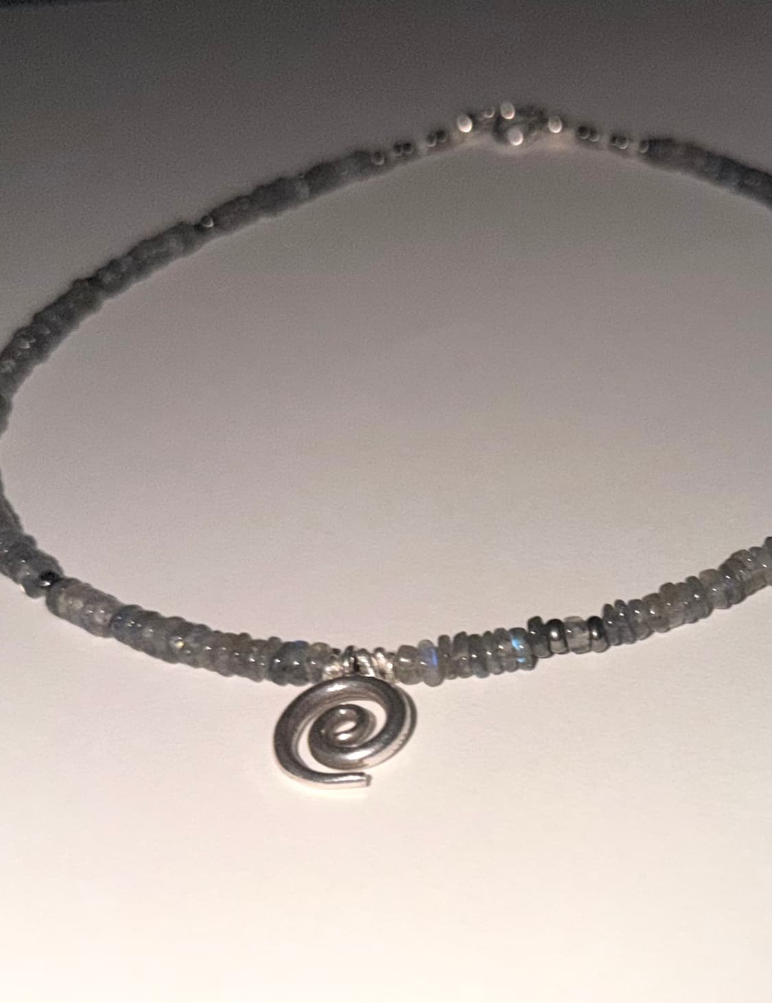 [rrrocnoc] eternal paeum 천연석 카렌실버 목걸이 상품이미지5