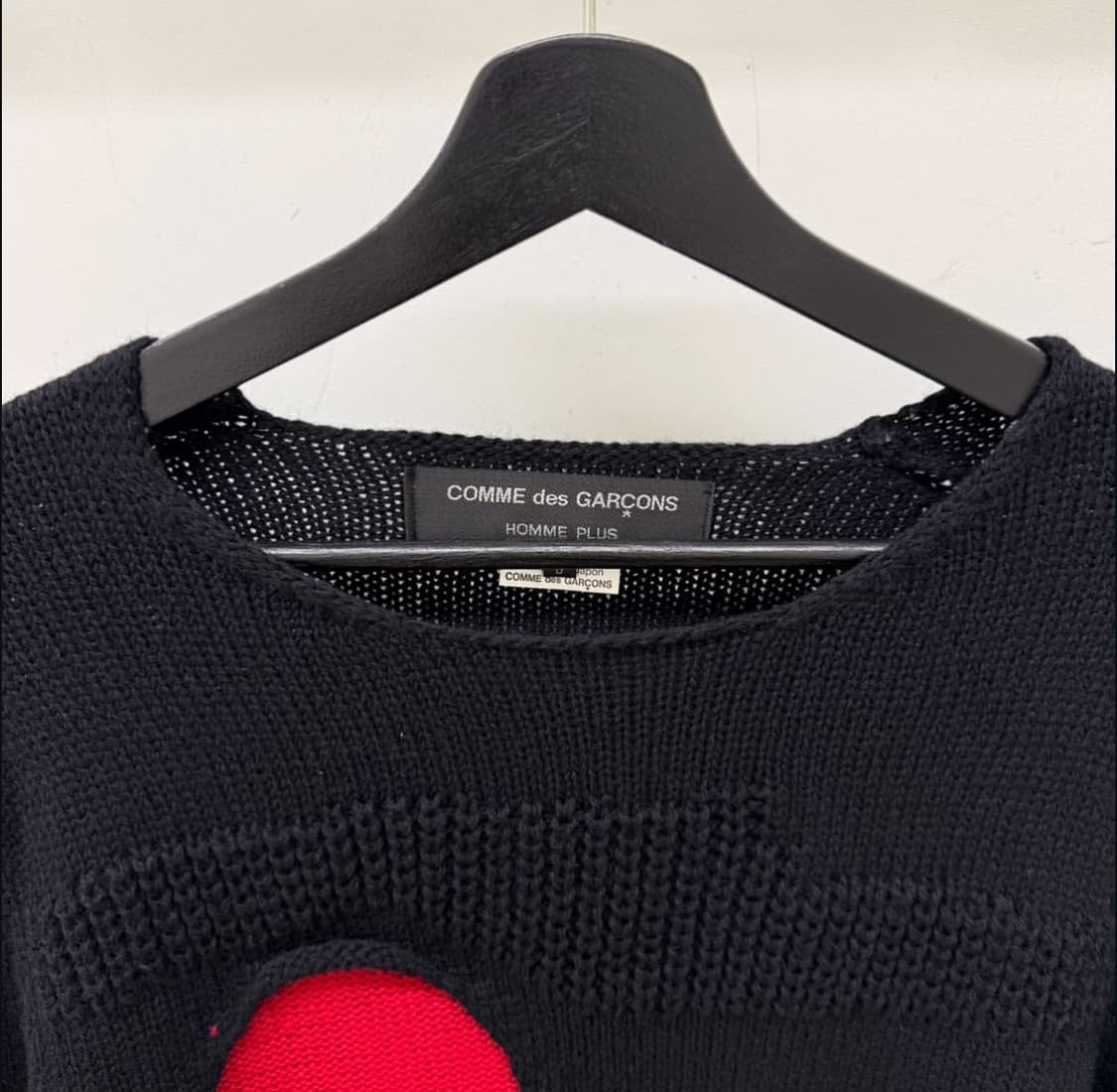 꼼데가르송 옴므플러스 페이크 홀 니트 상품이미지2