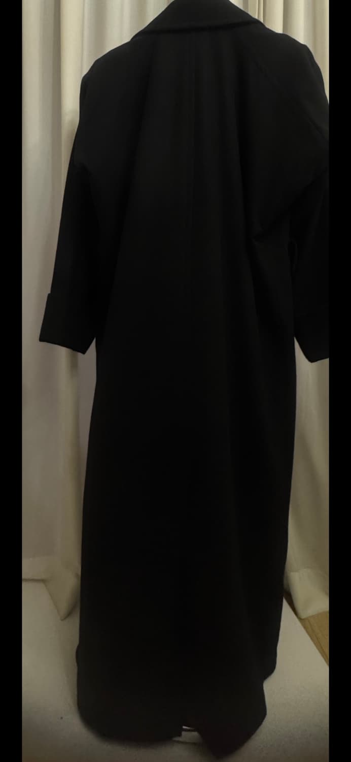 Y's 요지야마모토 블랙 더블 브레스트 롱코트   상품이미지7