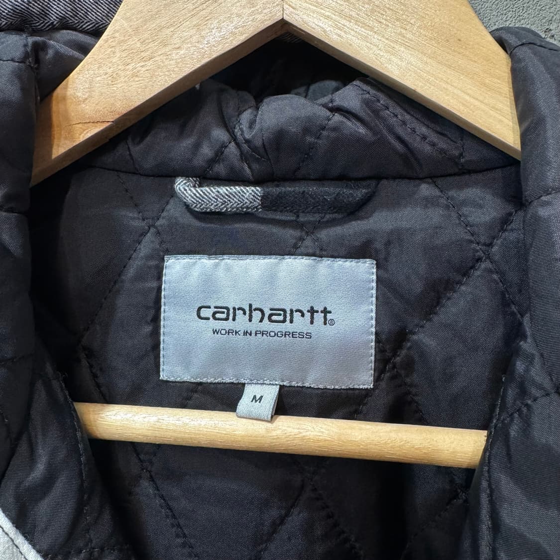 칼하트 후디드 체크 플란넬 자켓 (M)   상품이미지5