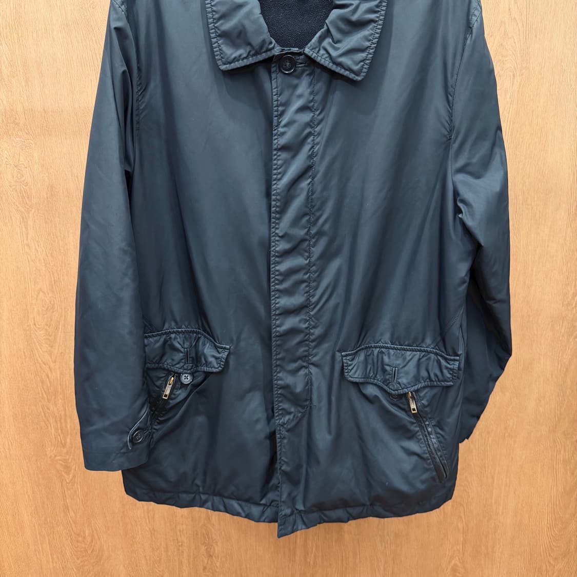 버버리 런던 나일론 코트 버튼 스트랩 유틸리티 포켓 디테일 블랙 상품이미지5