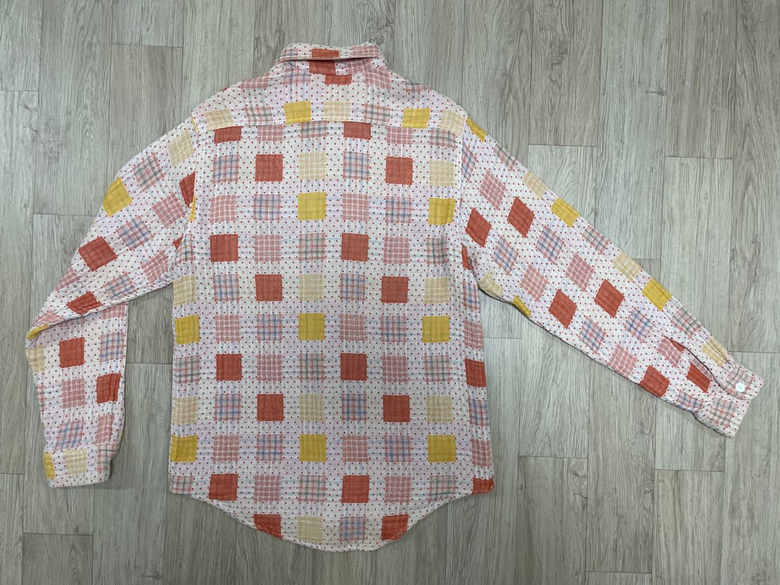 95) 슈가케인 패치워크 마드라스 패턴 워크셔츠(RRL&LVC&폴로) 상품이미지2