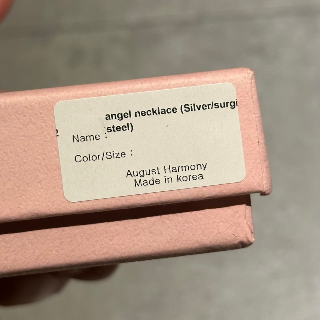 [카리나/수지 착용] 어거스트하모니 엔젤 네크리스 상품이미지7