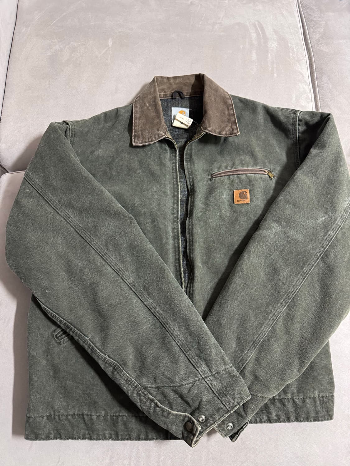 칼하트 디트로이트 J97 자켓 모스그린 L 상품이미지2
