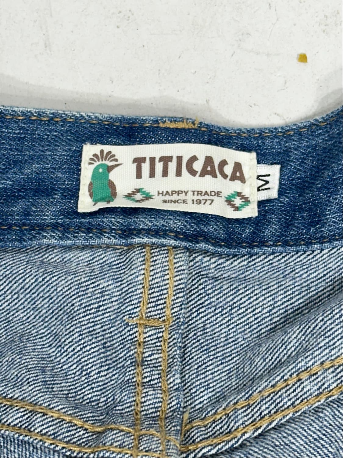 Titicaca 중청 와이드 프린팅 데님 팬츠 청바지 M 상품이미지7