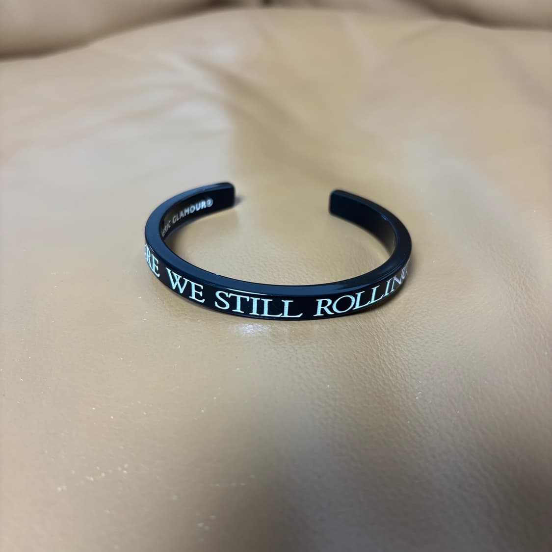 히스테릭글래머 메세지 뱅글 팔찌 블랙 상품이미지2