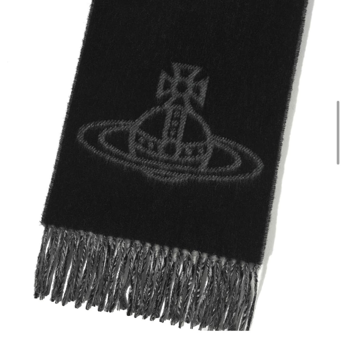 비비안웨스트우드 더블 로고 스카프 블랙 상품이미지3