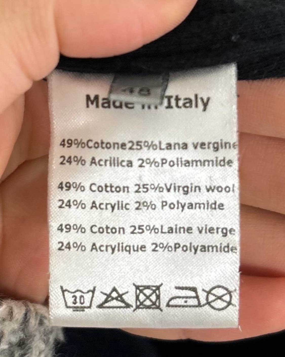 디올 네이비 니트 집업 상품이미지8