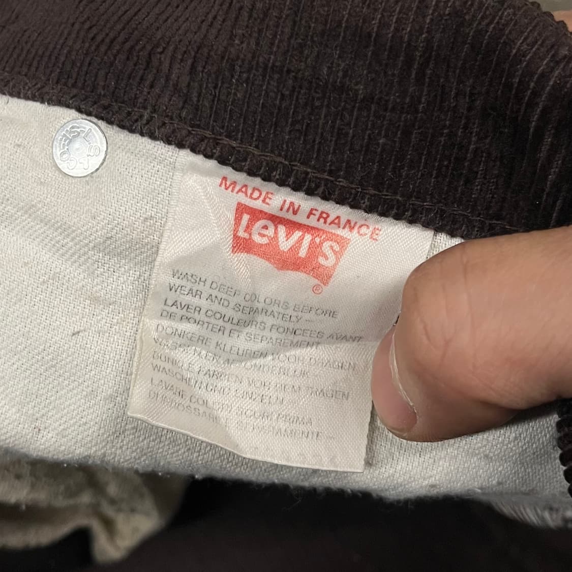 90s 리바이스630 코듀로이 팬츠 (37) 상품이미지4