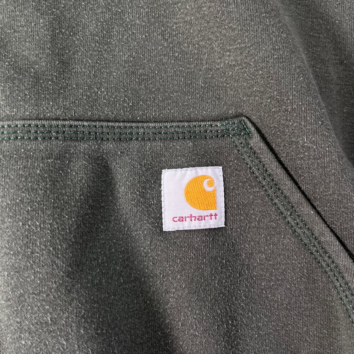 110 칼하트 WIP 카키그린 후드티 상품이미지3