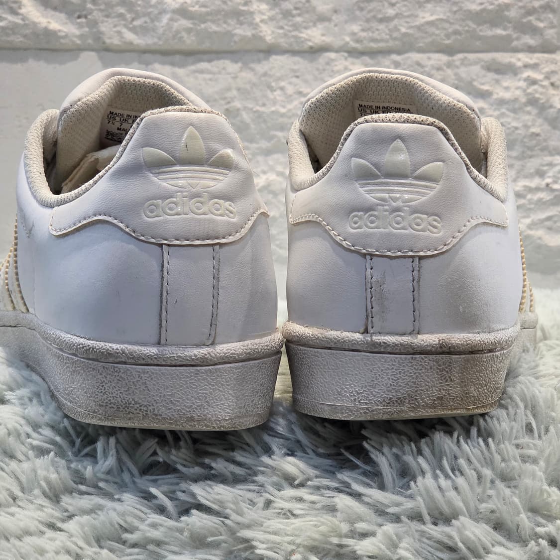 2w-25:아디다스 오리지널스 슈퍼스타 화이트 255cm 상품이미지3