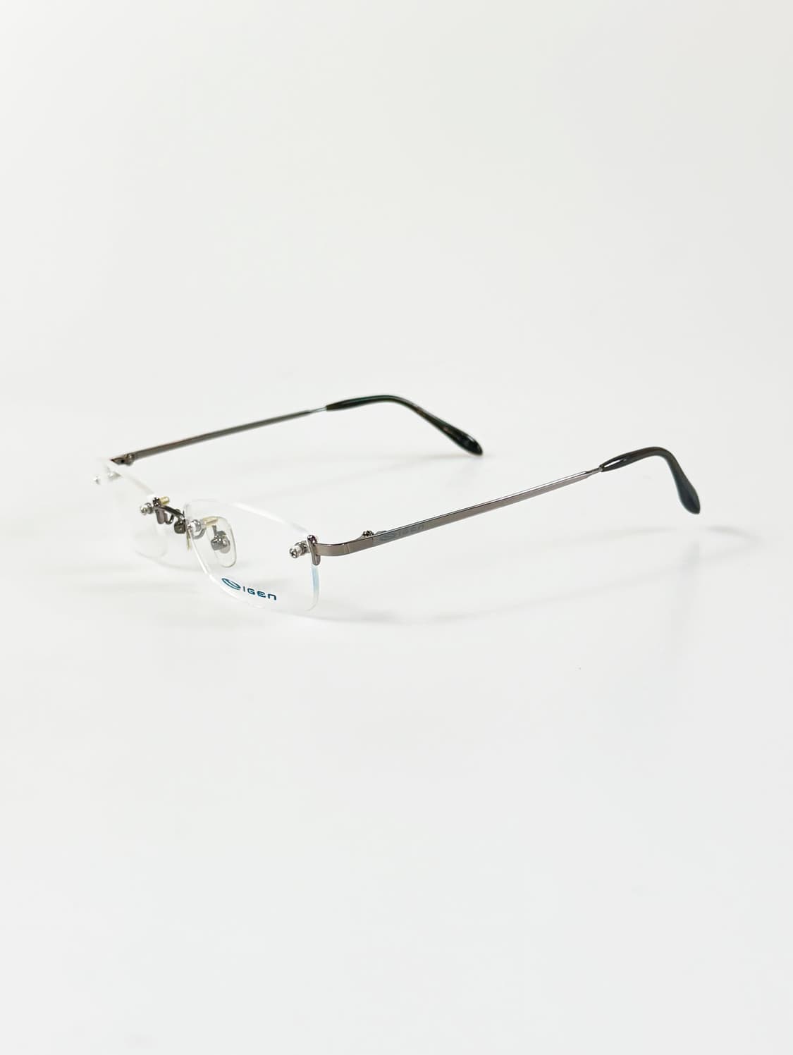 IGEN 다크실버 무테 스퀘어 메탈 프레임 빈티지 안경 상품이미지3