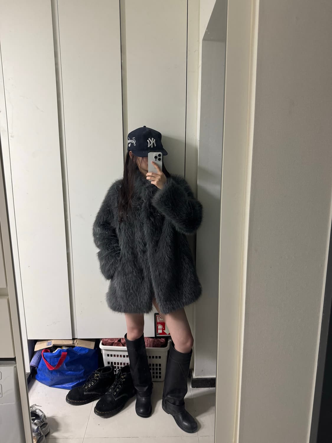 그레이 퍼 자켓 상품이미지2