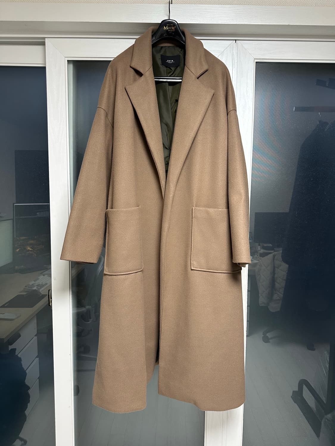 DBYM 카멜 오버핏 롱코트 상품이미지1