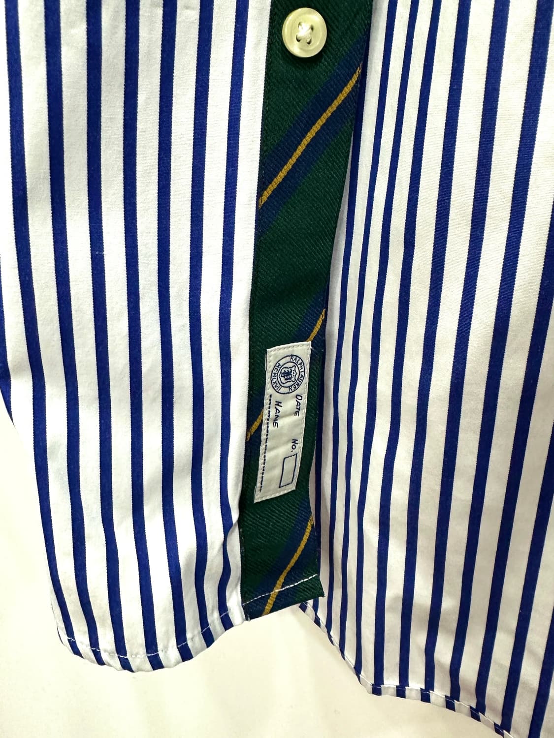 폴로 랄프로렌 커스텀핏 스트라이프 브러시드 포플린 셔츠 XL 상품이미지5