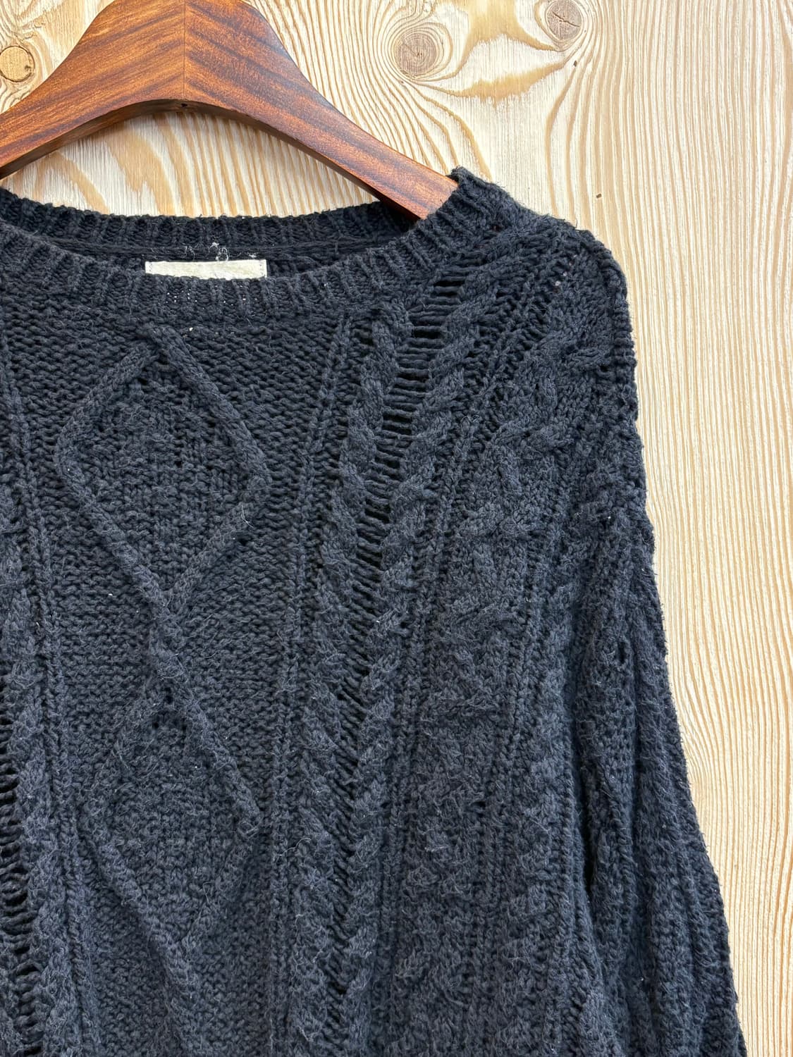 폴로 랄프로렌 데님앤서플라이 크롭 꽈배기니트 상품이미지5