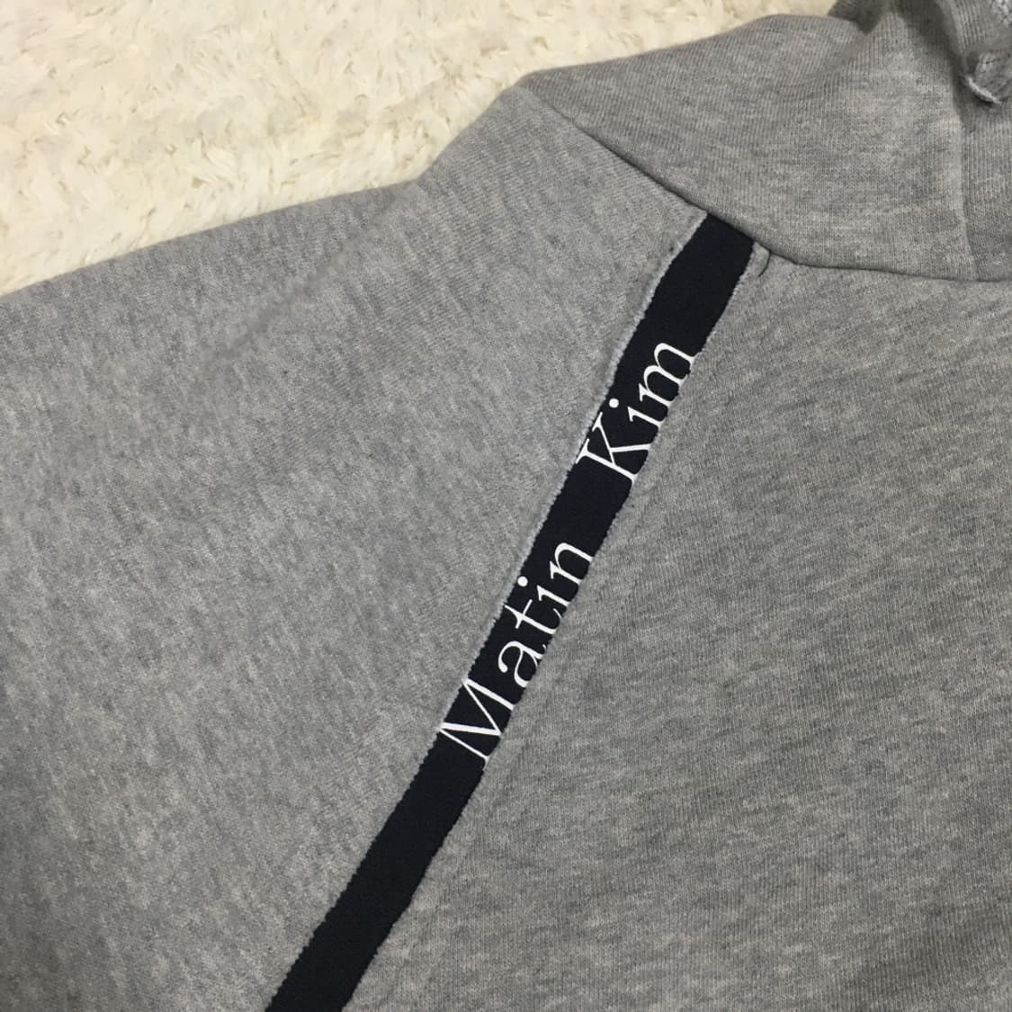 마땡킴 로고 테이프 라그란 후드 BB15 상품이미지3