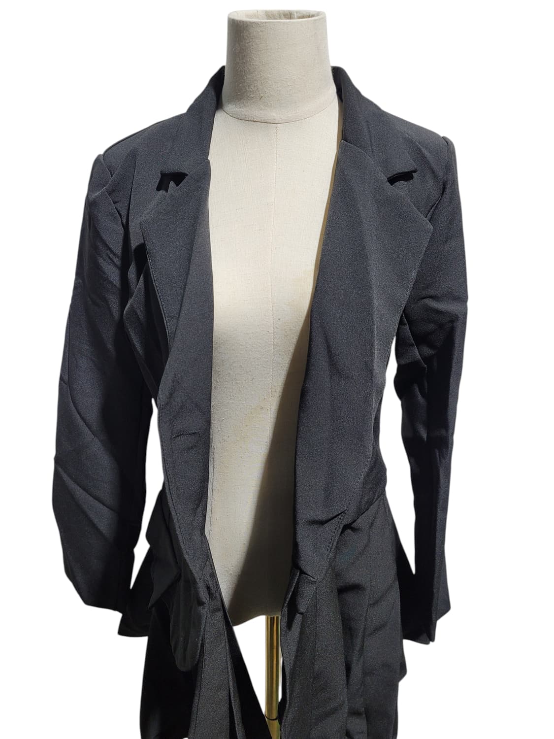 블랙원피스 투피스 오피스룩 하객룩 세미정장 44~55 상품이미지6