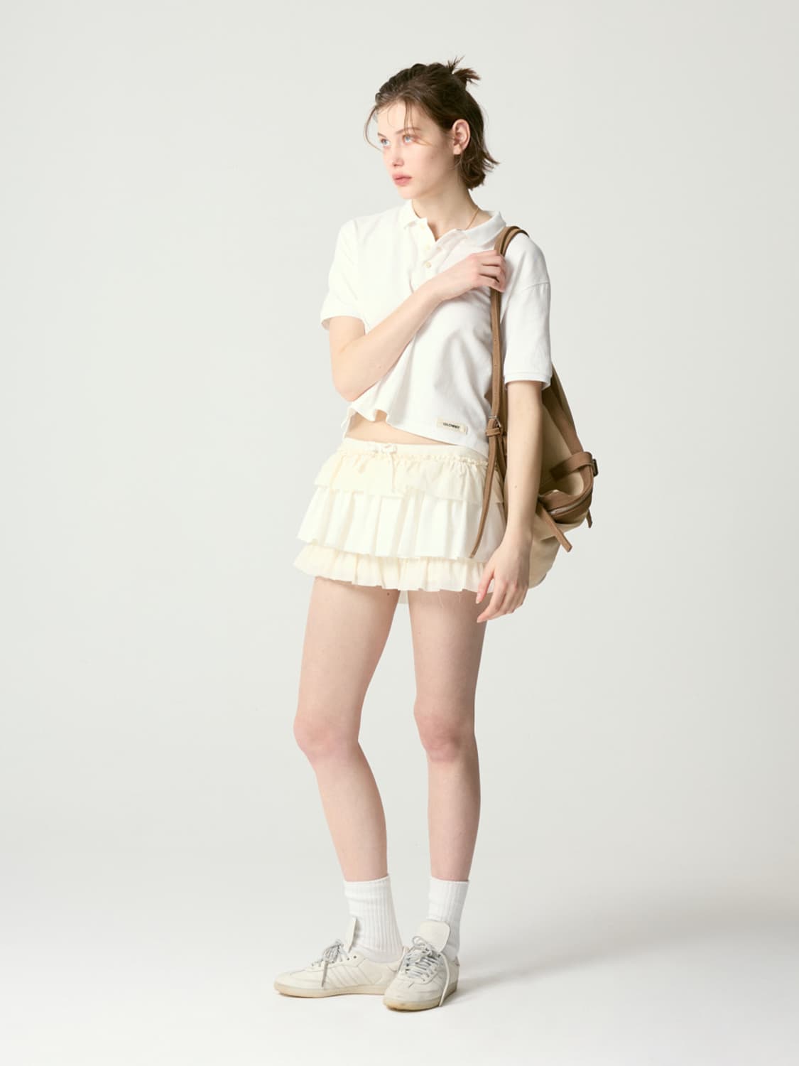 글로니 타오 리얼 스웨이드 호보 백 샌드 베이지/glowny 가죽 숄더백 상품이미지2