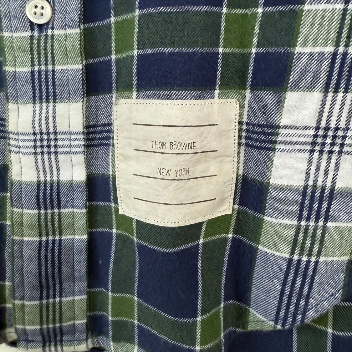 톰브라운 텐꼬꼬 체크 셔츠 상품이미지3