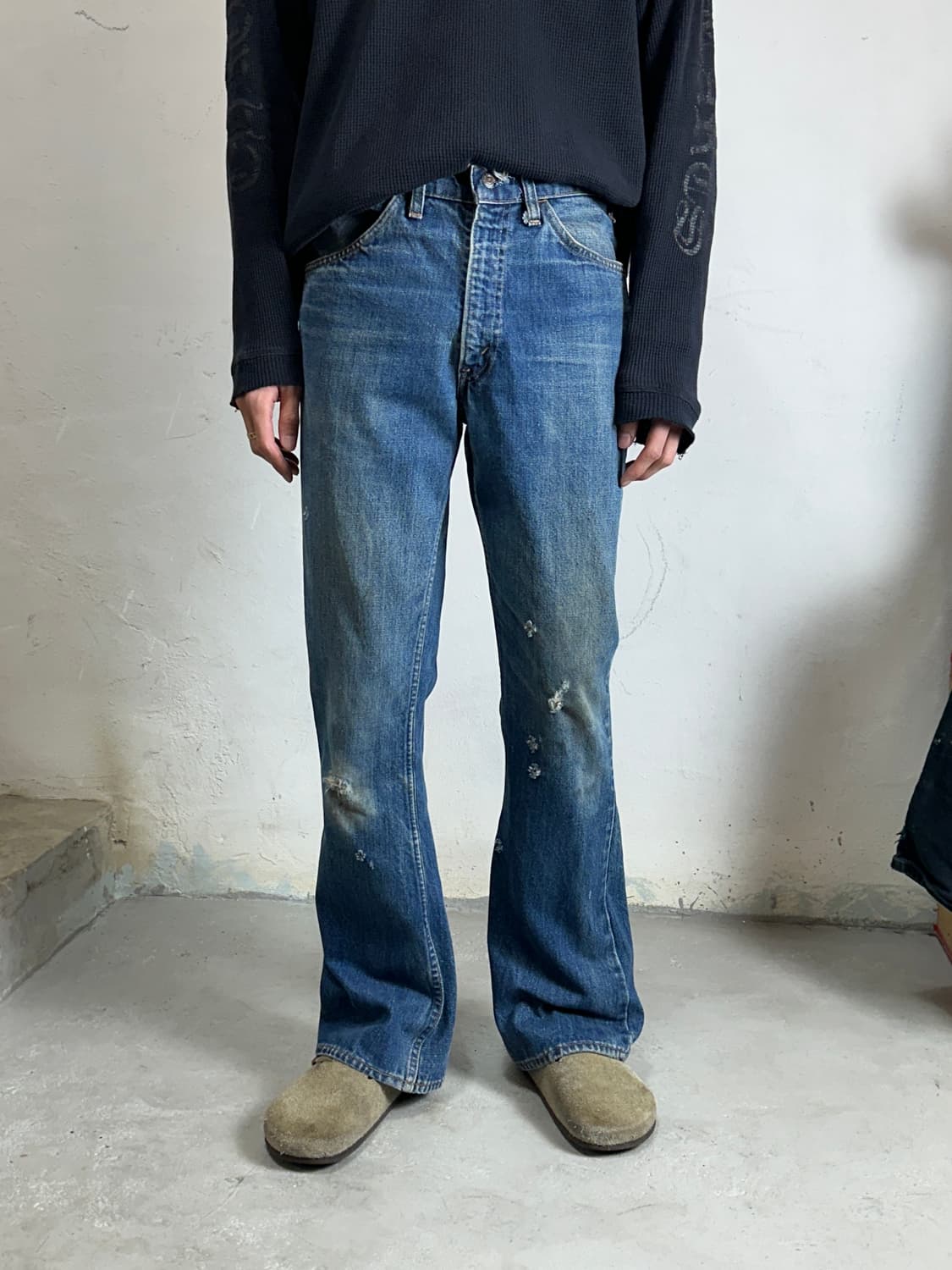 80's USA Made 빈티지 리바이스 646 벨바텀 부츠컷 오렌지탭 상품이미지1