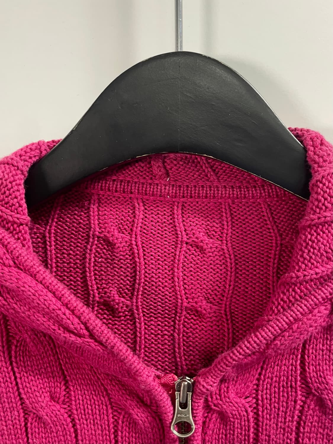 폴로 랄프로렌 우먼스 케이블 니트 후드집업 (on.261)    상품이미지4