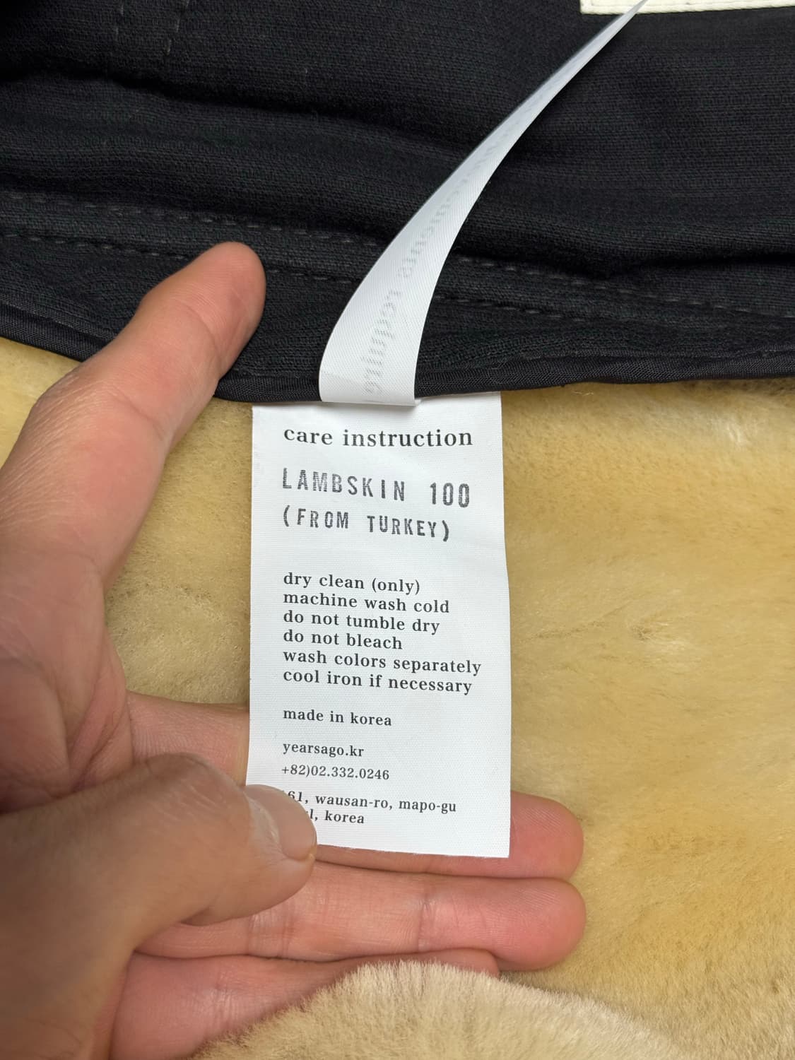 이얼즈어고 / 다크브라운 4 포켓 램스킨 무통 자켓 / S 상품이미지8