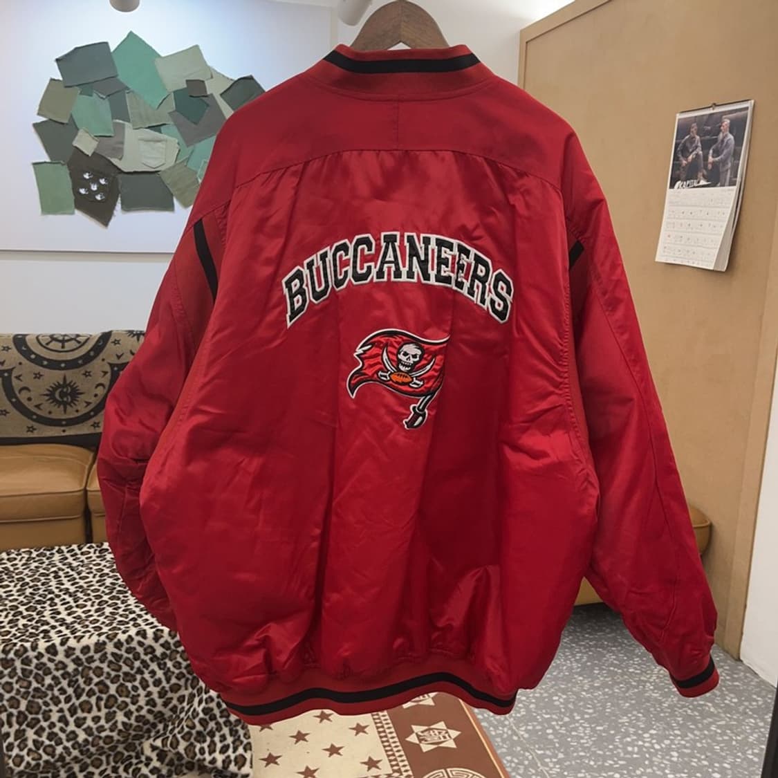 NFL 템파베이 버커니어스 레트로 새틴 바시티자켓 4XL C08771 상품이미지4