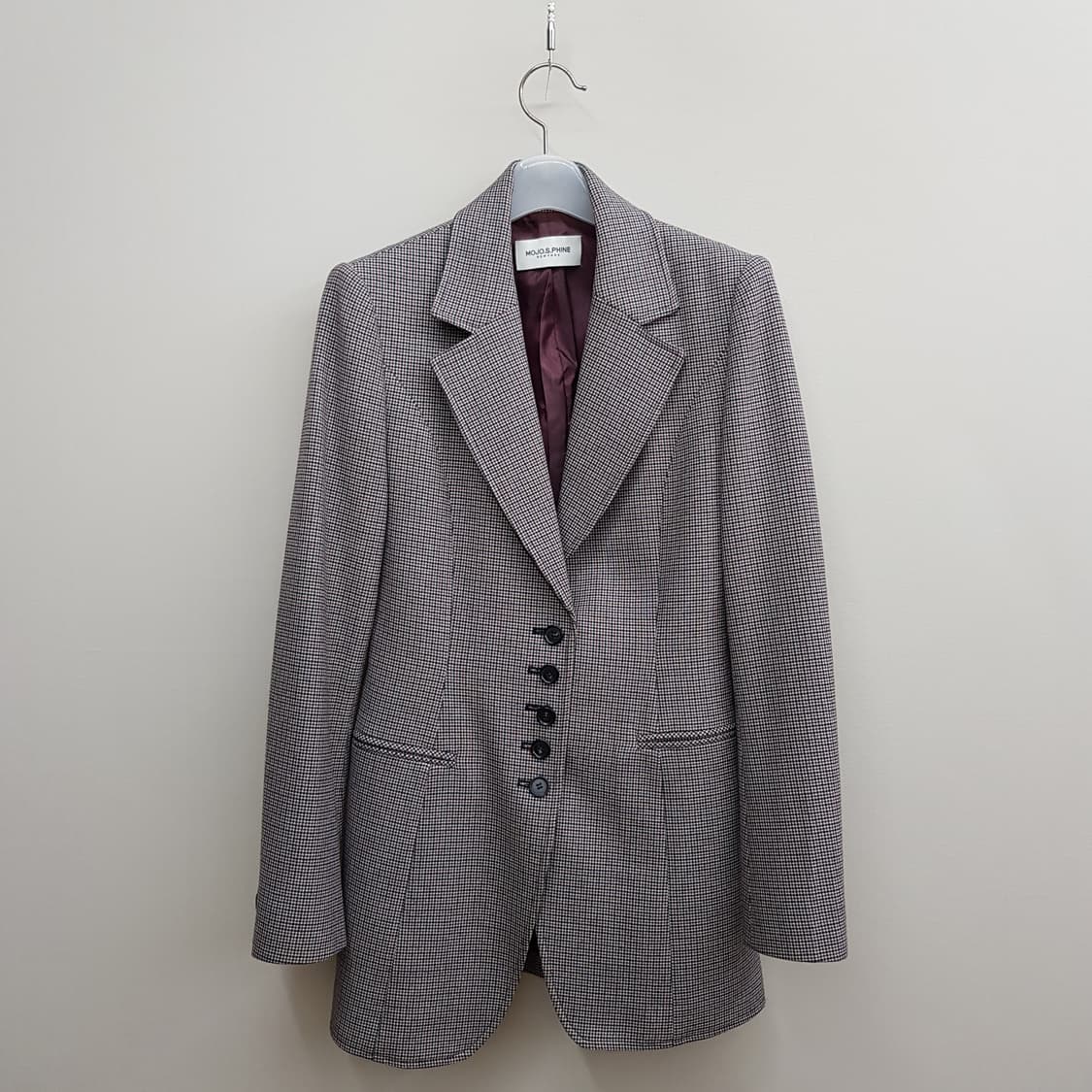 모조에스핀 클래식 체크 자켓  팬츠 셋업  55사이즈 상품이미지3