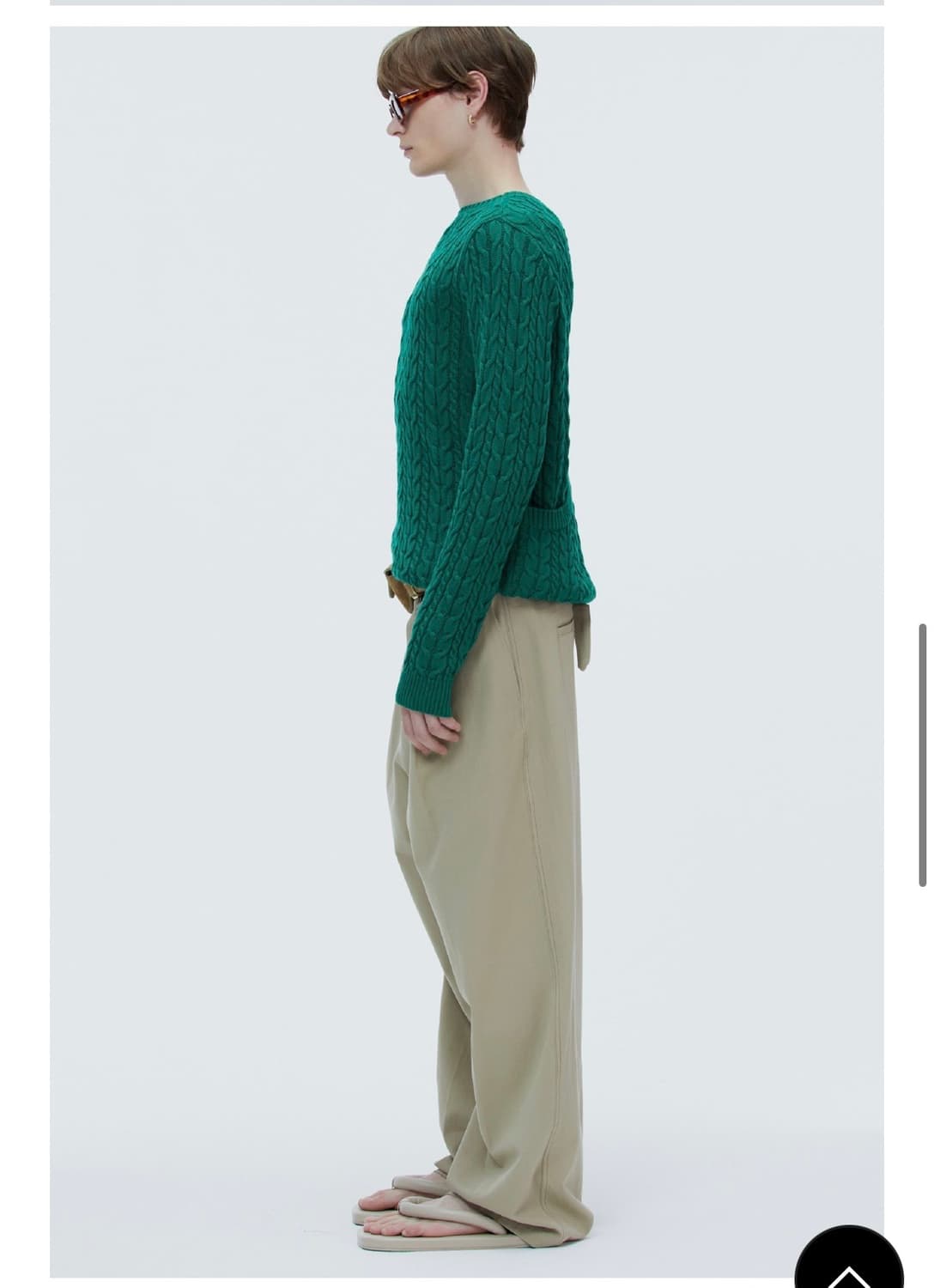 노앙(nohant) two way cable knit 새상품 팝니다.  상품이미지5