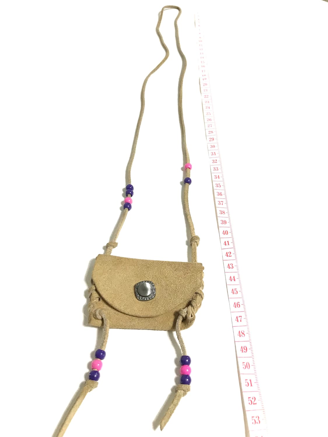 일본 빈티지 목걸이 모리걸 히피 보헤미안 에스닉 스웨이드 끈 상품이미지6