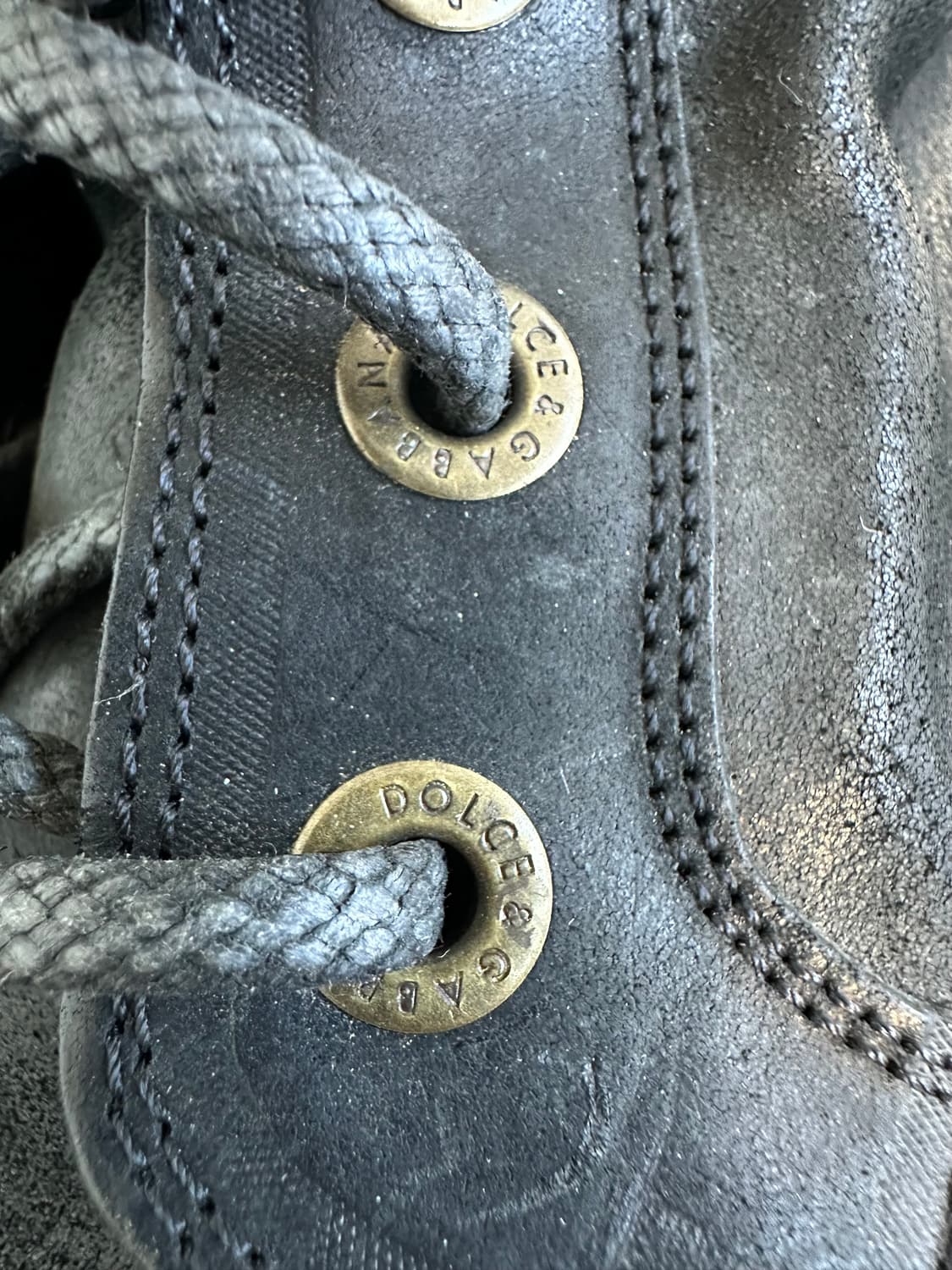 돌체앤가바나 2000s 디스트로이드 컴뱃부츠 상품이미지5
