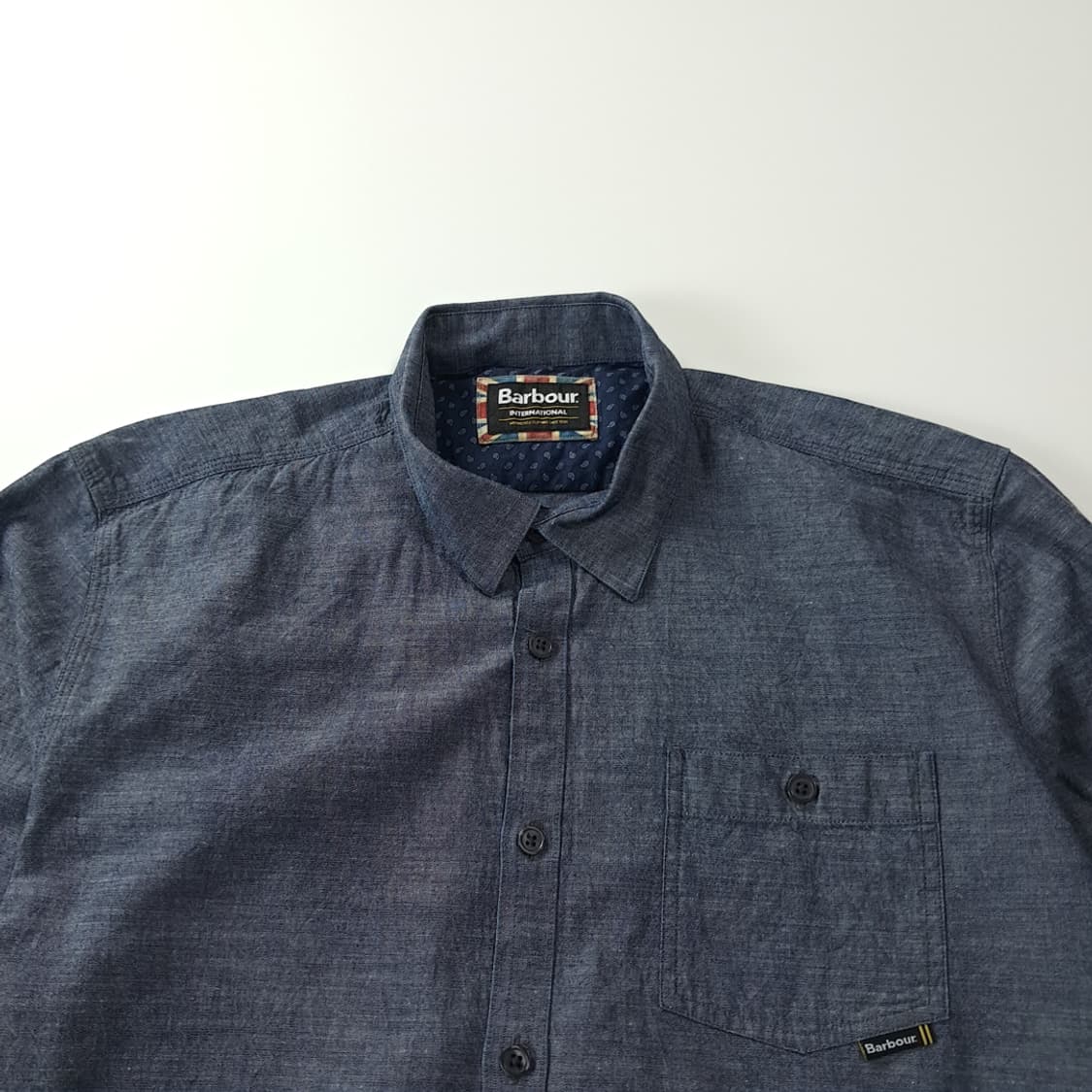 CK363 M 바버 페이즐리안감 샴브레이 셔츠 남방 상품이미지2