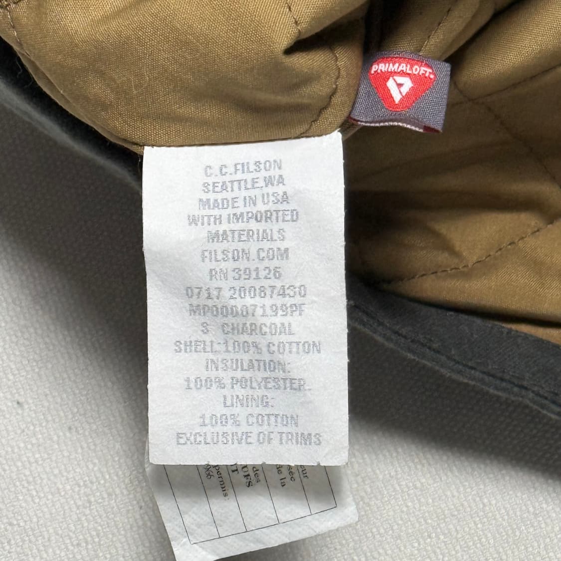 S 필슨 오일 틴클로스 베스트 상품이미지5