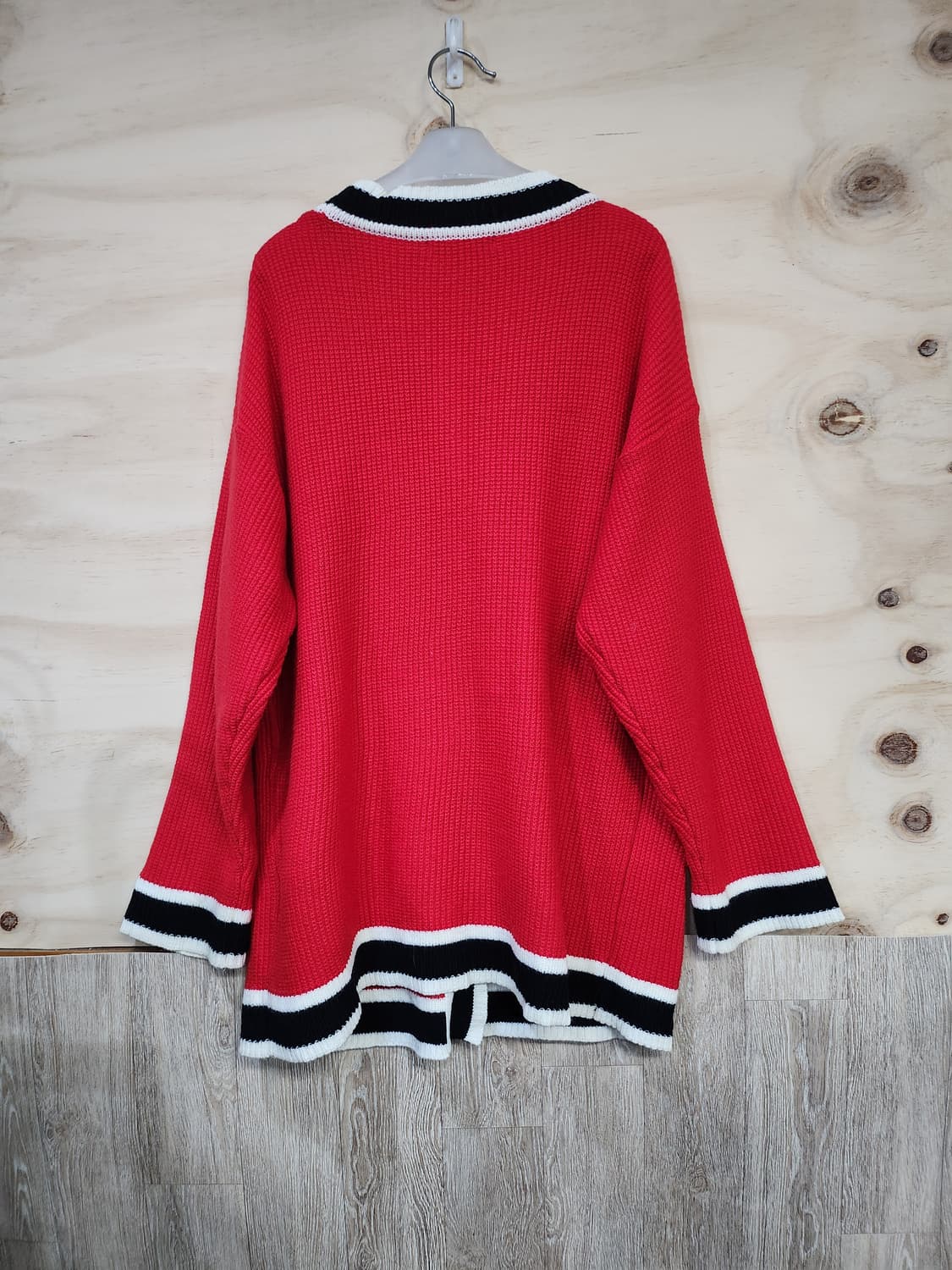 546) 위버 Uber 배색 울블랜드 가디건 상품이미지2