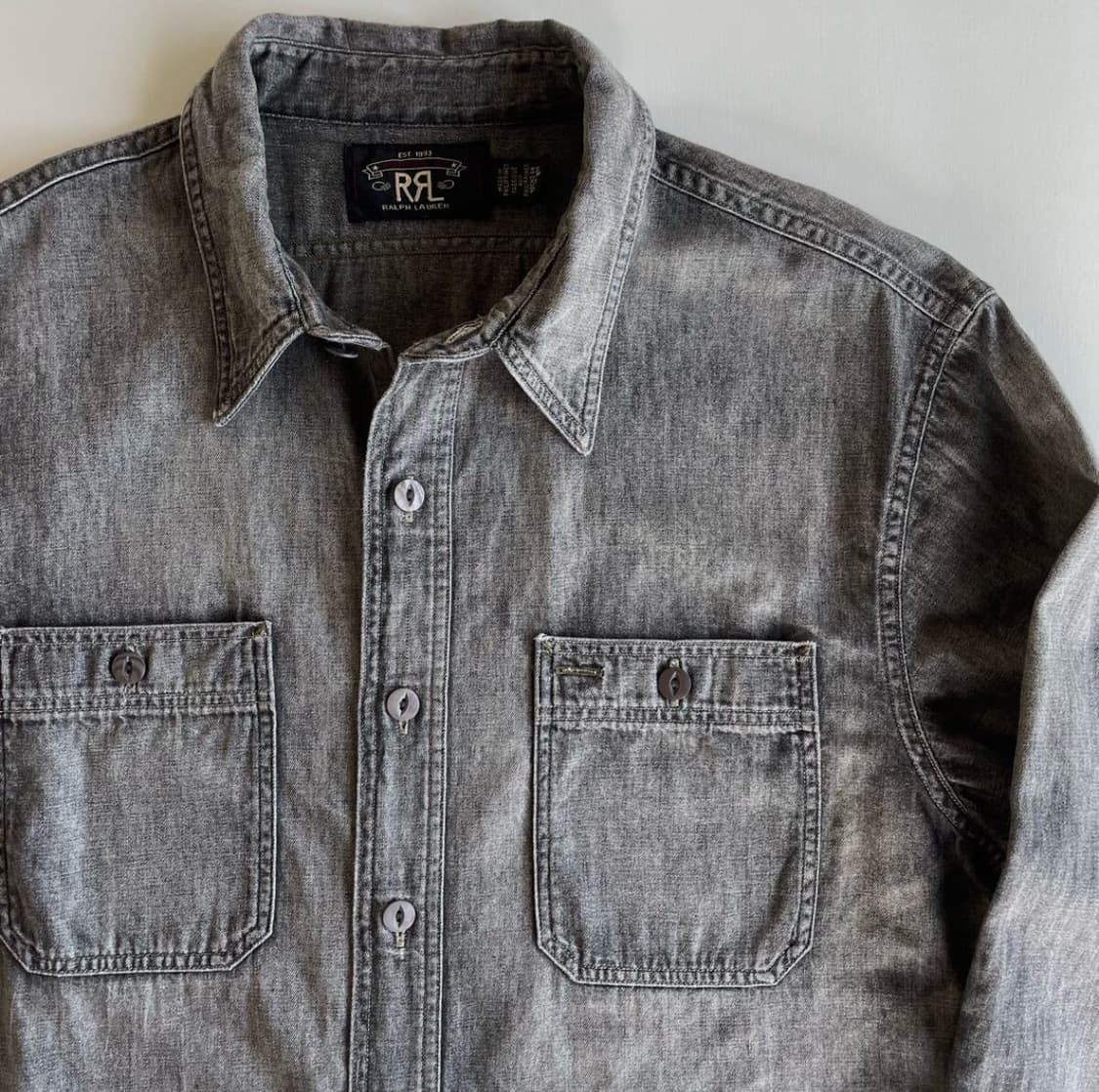 RRL havest Denim Work Shirt (기무라 타쿠야 착용) 상품이미지1