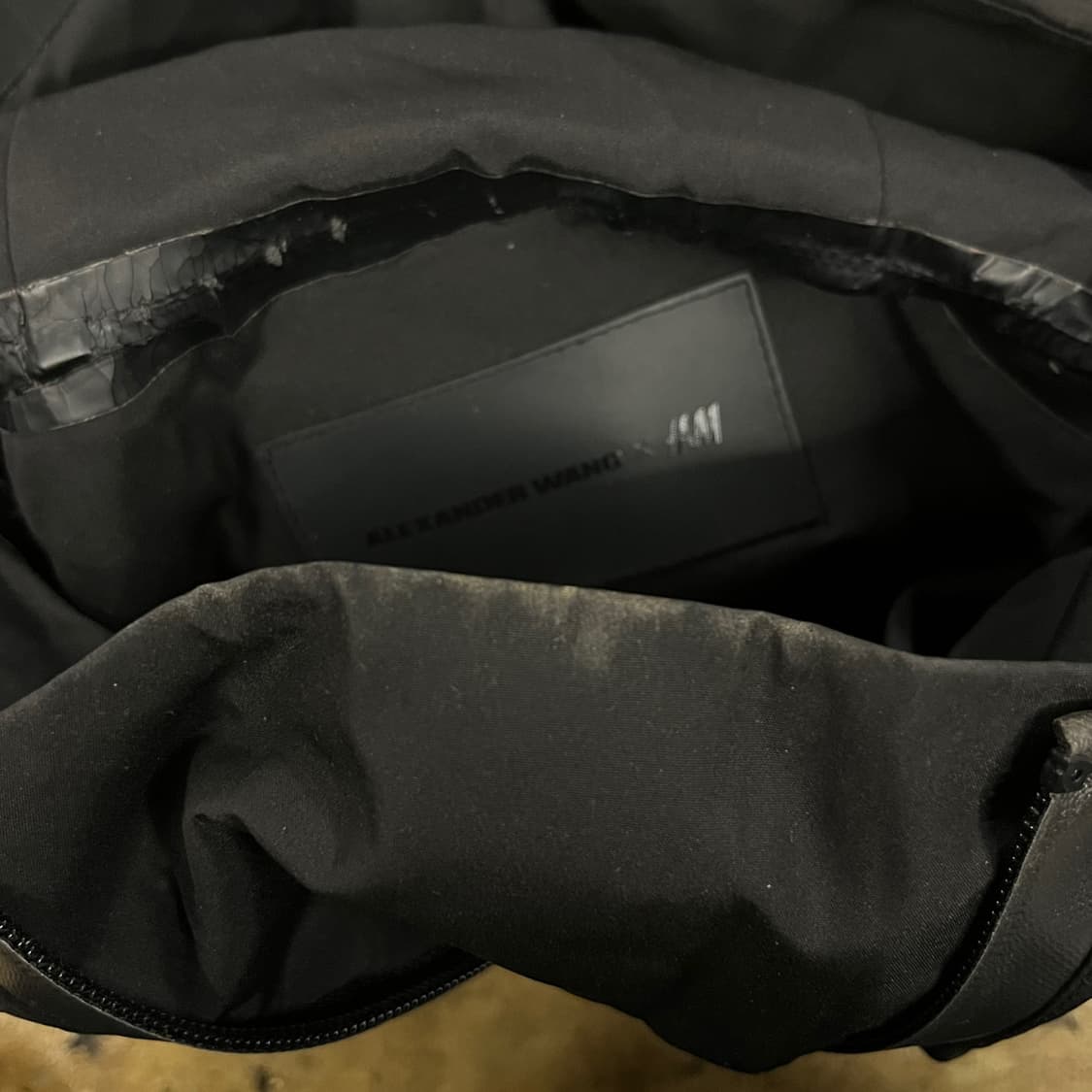 [정품] 알렉산더왕 x h&m 블랙 후드 윈드브레이커 자켓 b17 상품이미지7