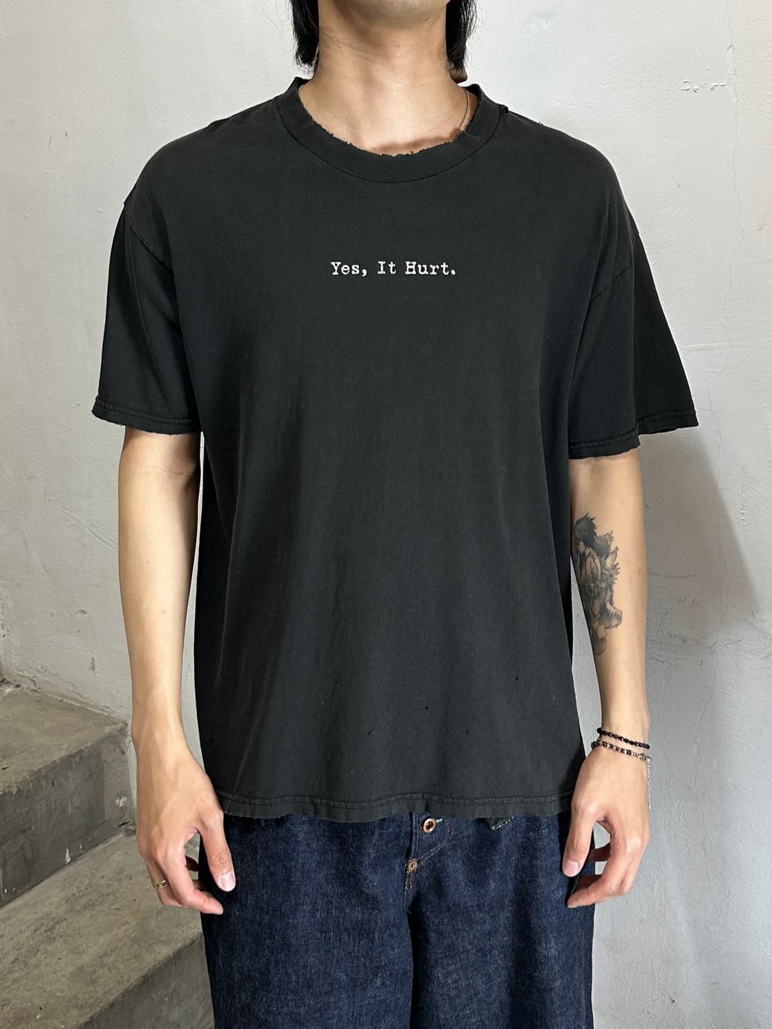 90's Yes It Hurts 빈티지 티셔츠 Fun Tee 상품이미지2