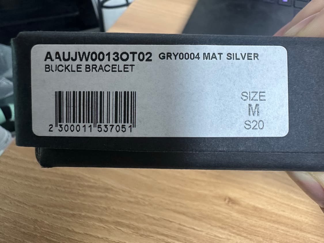 [M] ALYX 알릭스 롤러코스터 버클 팔찌 실버 상품이미지3