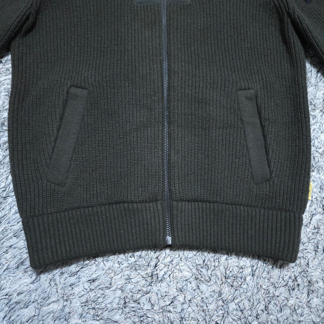 내셔널지오그래픽) M 남자 카키 후드집업 니트집업 / 왕눈이샵 상품이미지4