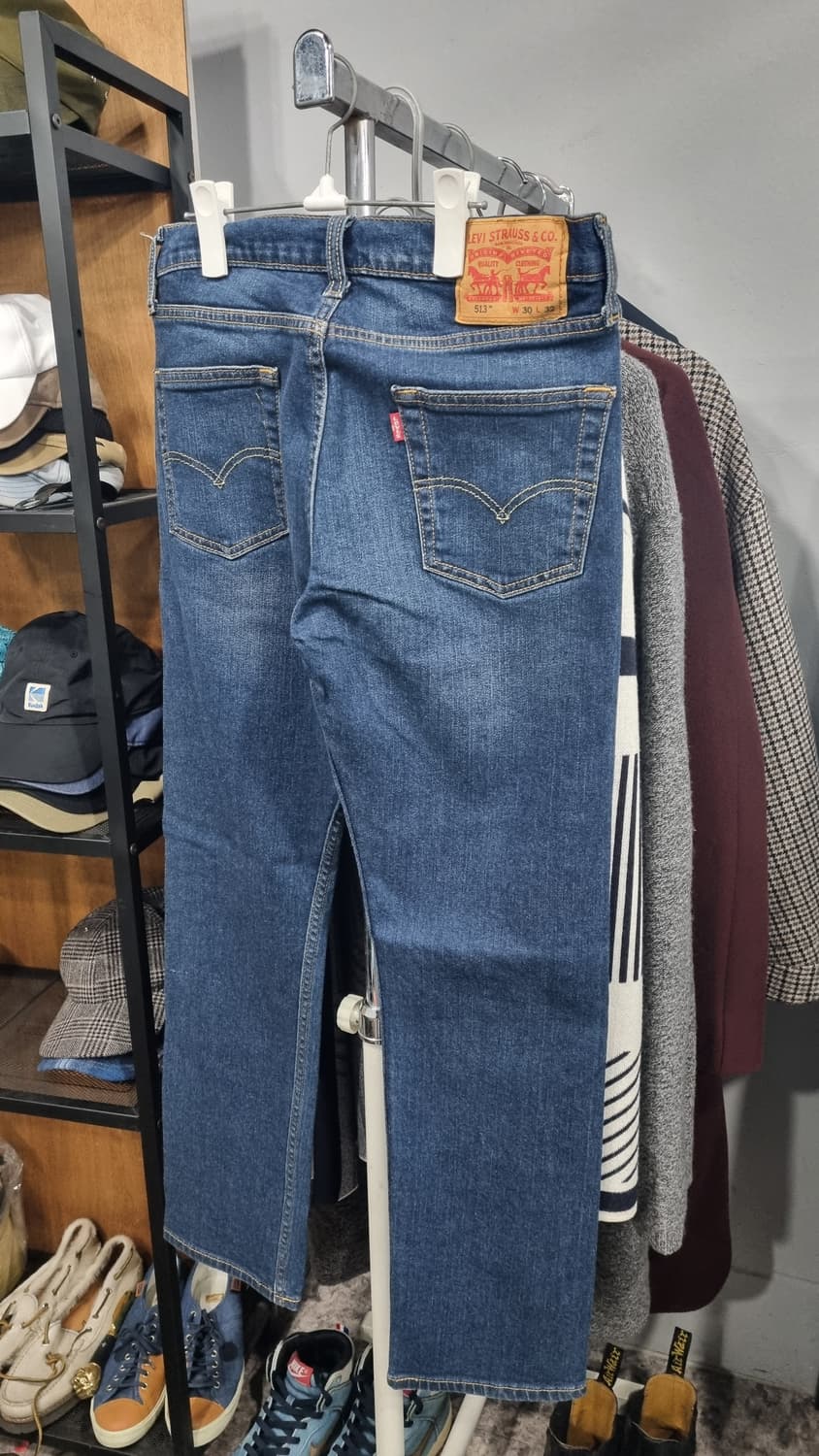 levis 513 슬림 스트레이트핏 스판 워싱청바지 허리30 상품이미지3