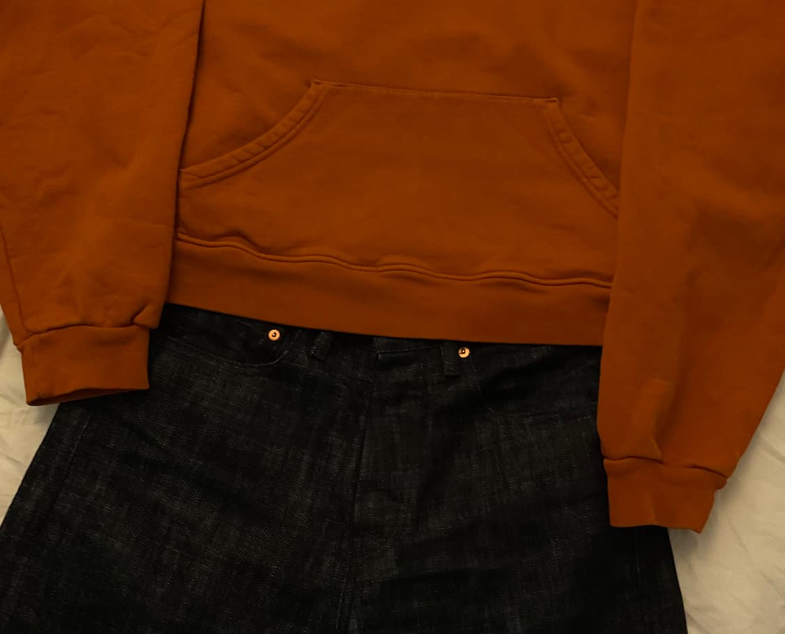 [레어] 아킴보 클럽 burnt orange 후드티 L 상품이미지4