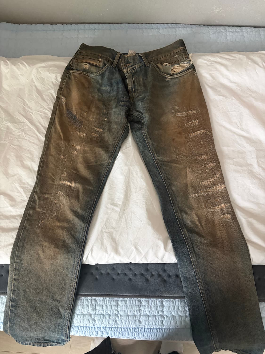 돌체앤가바나 워싱 디테일 데님 48 사이즈 상품이미지1