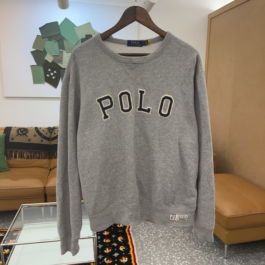 폴로 랄프로렌 빈티지 베이직 빅 로고 맨투맨 L C06573 상품이미지3