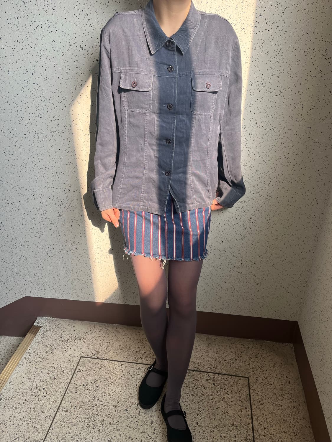 Blue Grey Jacket 블루그레이 텐셀 자켓 상품이미지5