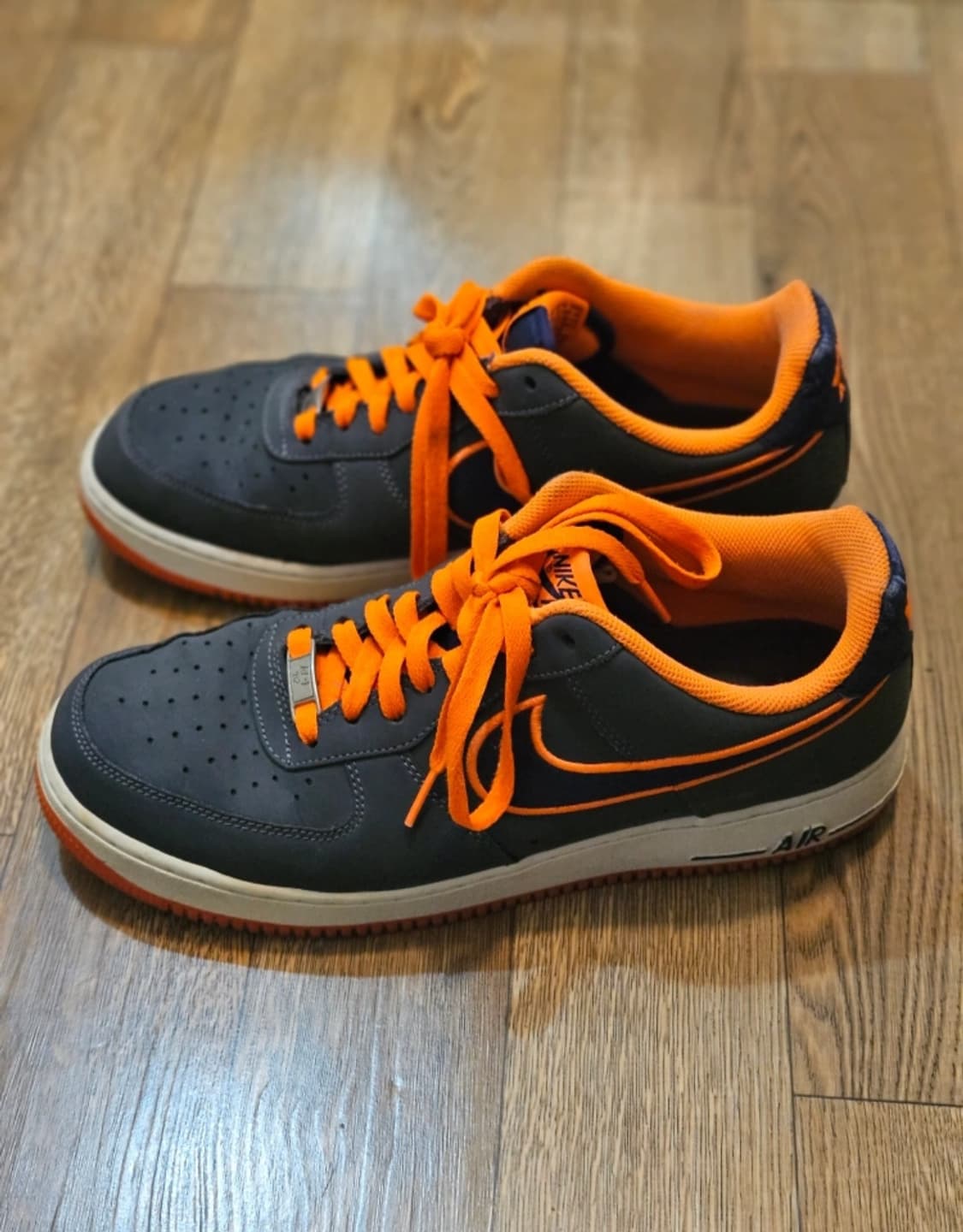 나이키 에어포스1 로우 다크 그레이 오렌지 280 상품이미지1