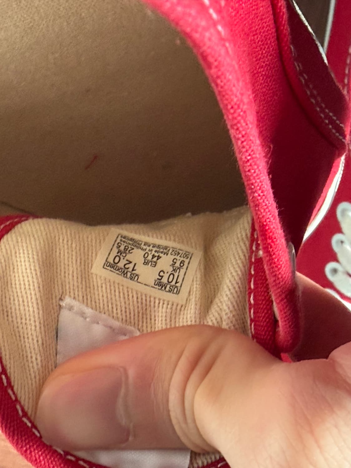 반스 어센틱 레드 285 판매 상품이미지6