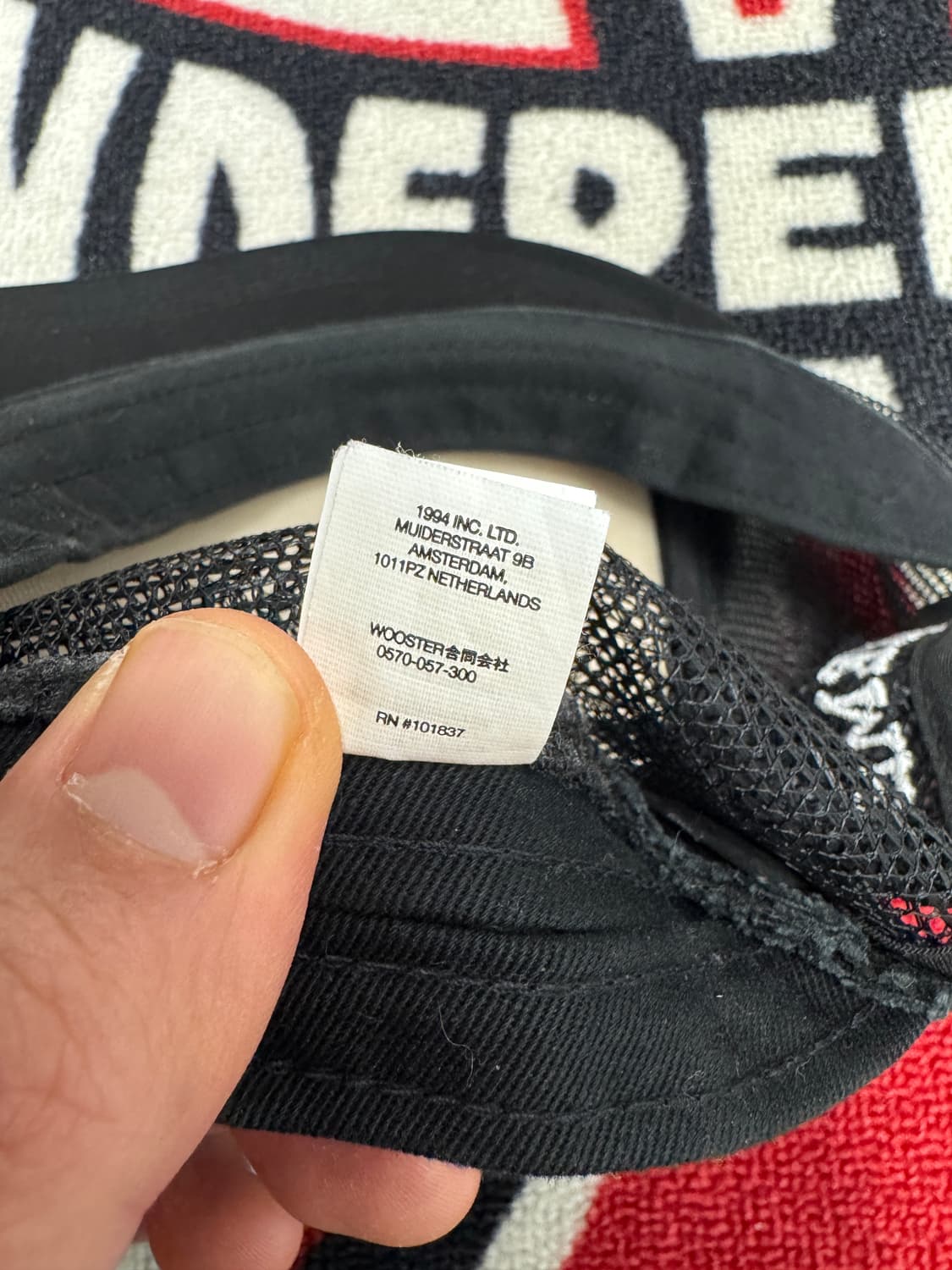 슈프림 레이디 핑크 메쉬 백 5패널 화이트 블랙 21FW 상품이미지8