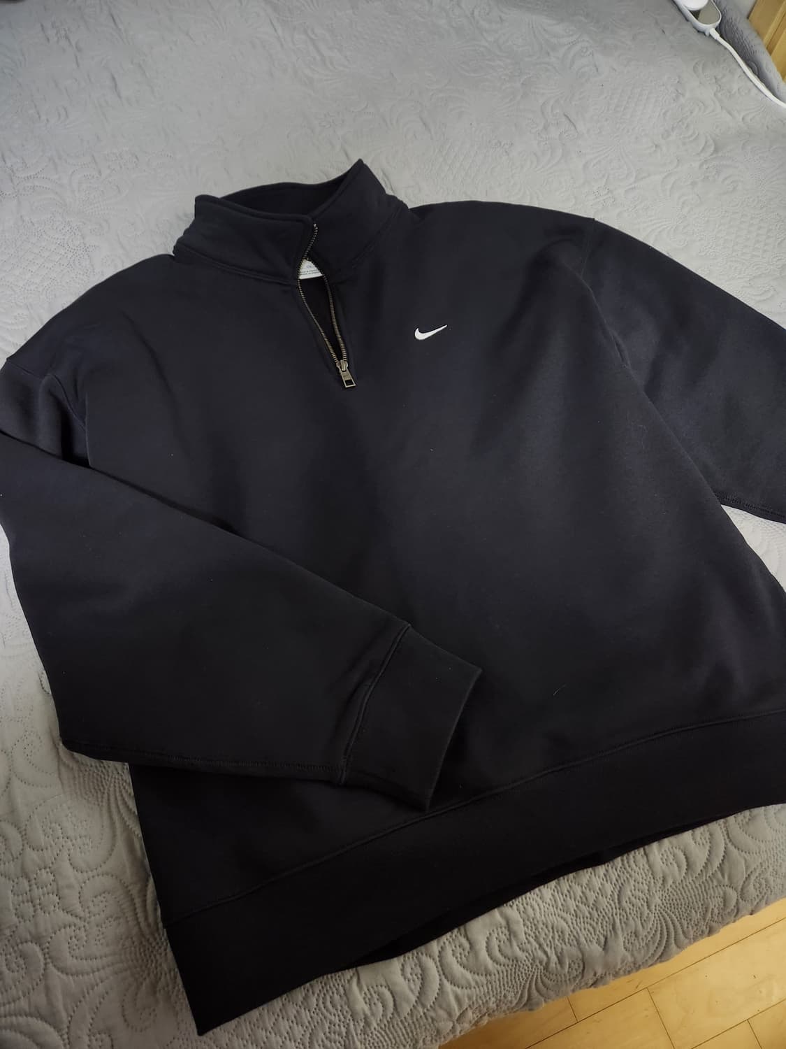 나이키 솔로 스우시 쿼터집업 블랙 색상 XXL 상품이미지1